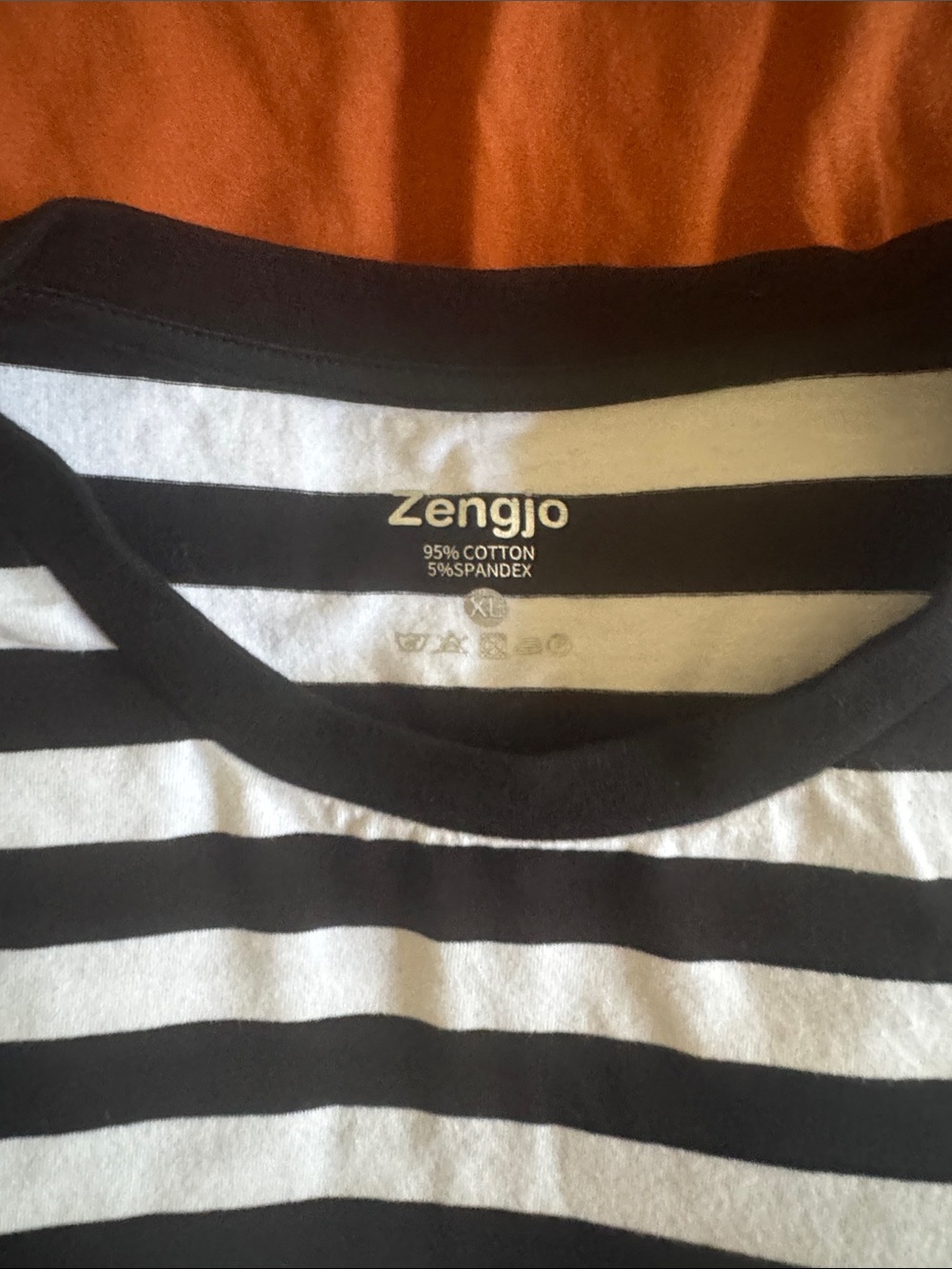 Classic Black & White Striped Crew Neck T‑Shirt - Picture 2 of 7